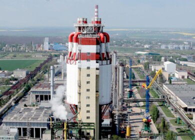 Dark clouds hanging over the Odessa Port Plant