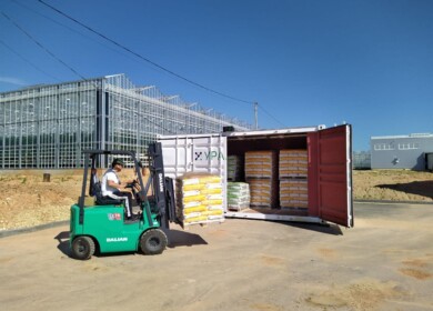 Voskresensk Mineral Fertilizers implements mobile warehouses project