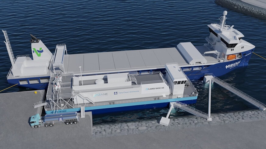 Yara and Azane granted safety permit to build ammonia bunkering terminal