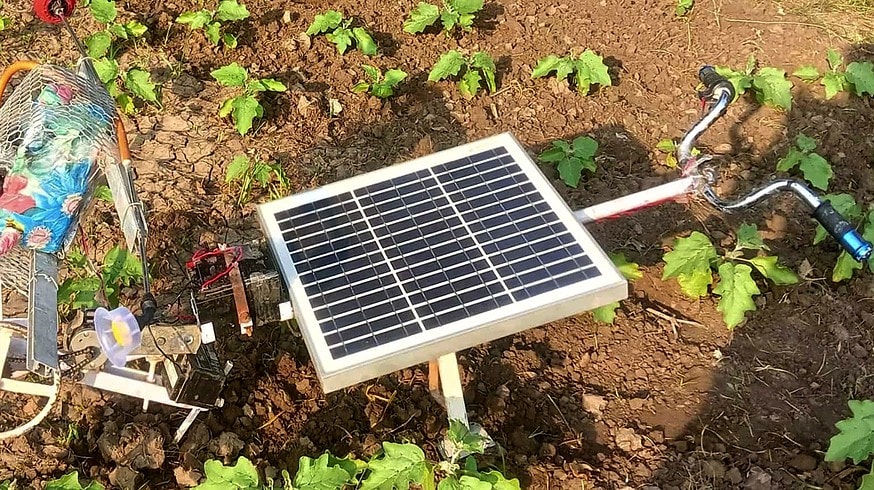 Teenager in India designed a multi-purpose solar-powered farming machine