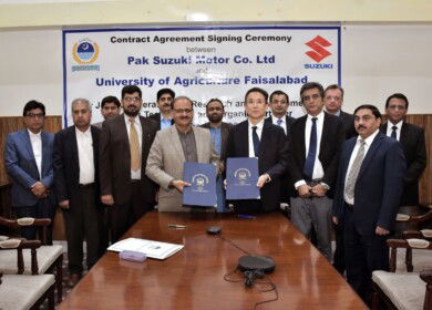University of Agriculture Faisalabad and Pak Suzuki Motor will collaborate on biogas and organic fertilizer research