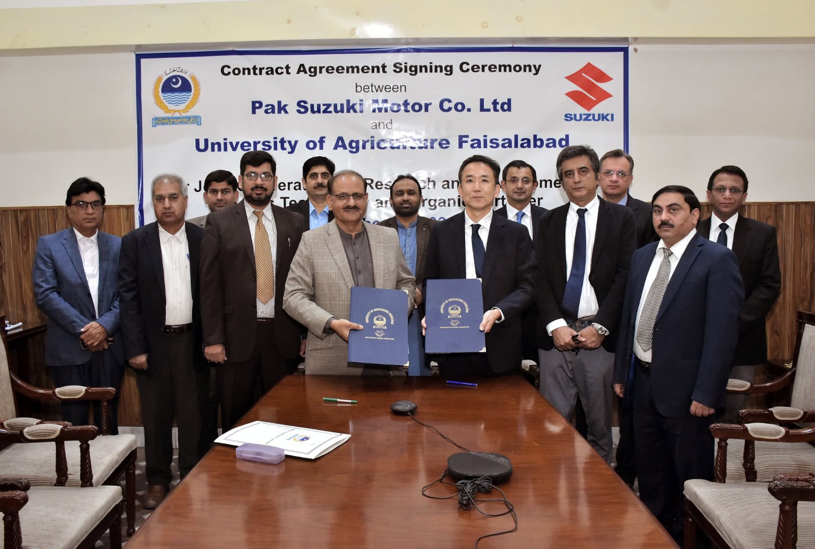 University of Agriculture Faisalabad and Pak Suzuki Motor will collaborate on biogas and organic fertilizer research