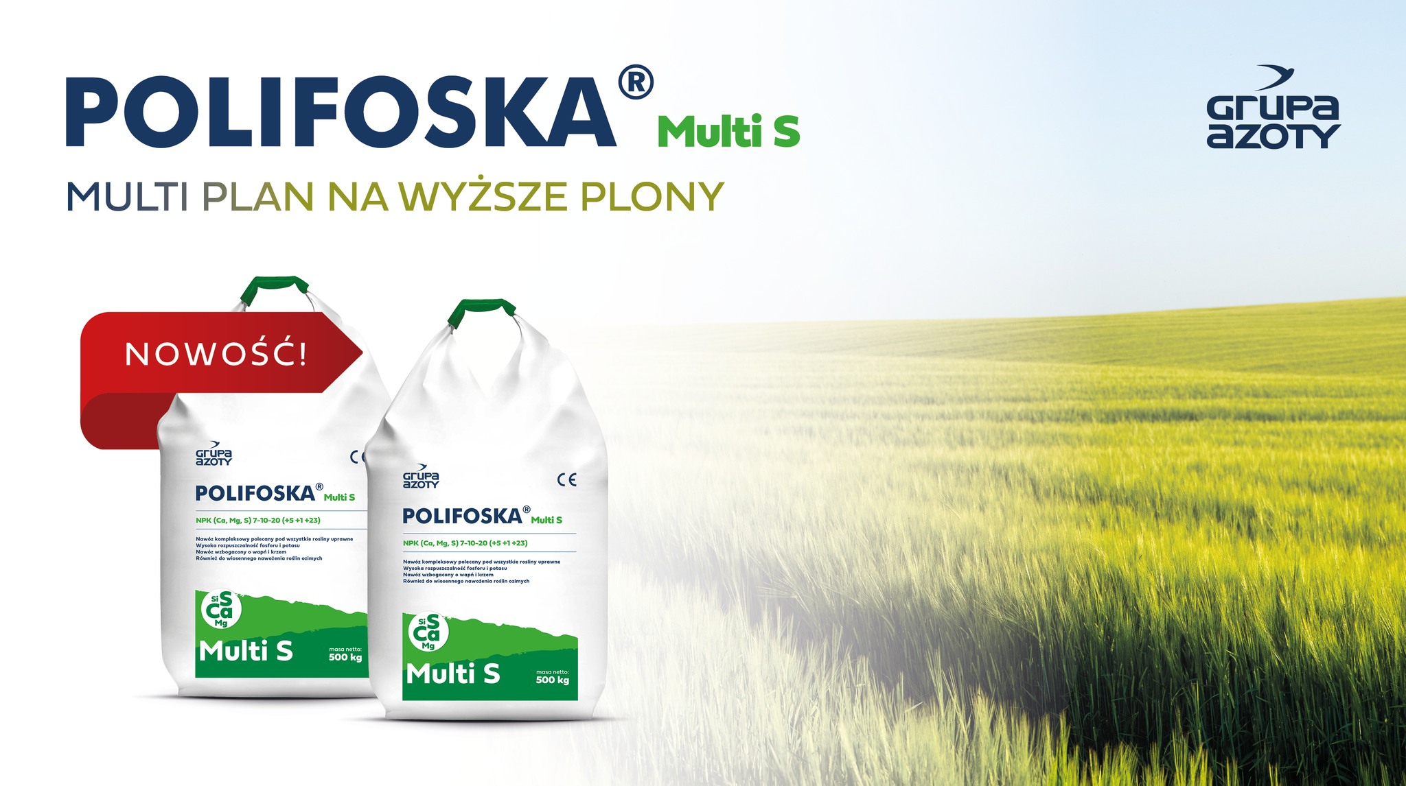 Grupa Azoty expands fertilizer range with POLIFOSKA Multi S
