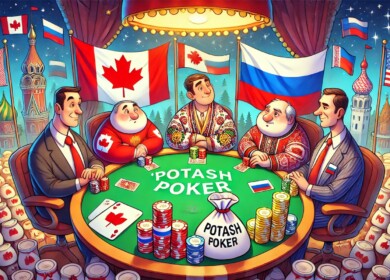 Who wins in the ‘potash poker’ game played by Belarus, Canada, Russia, and the U.S.?