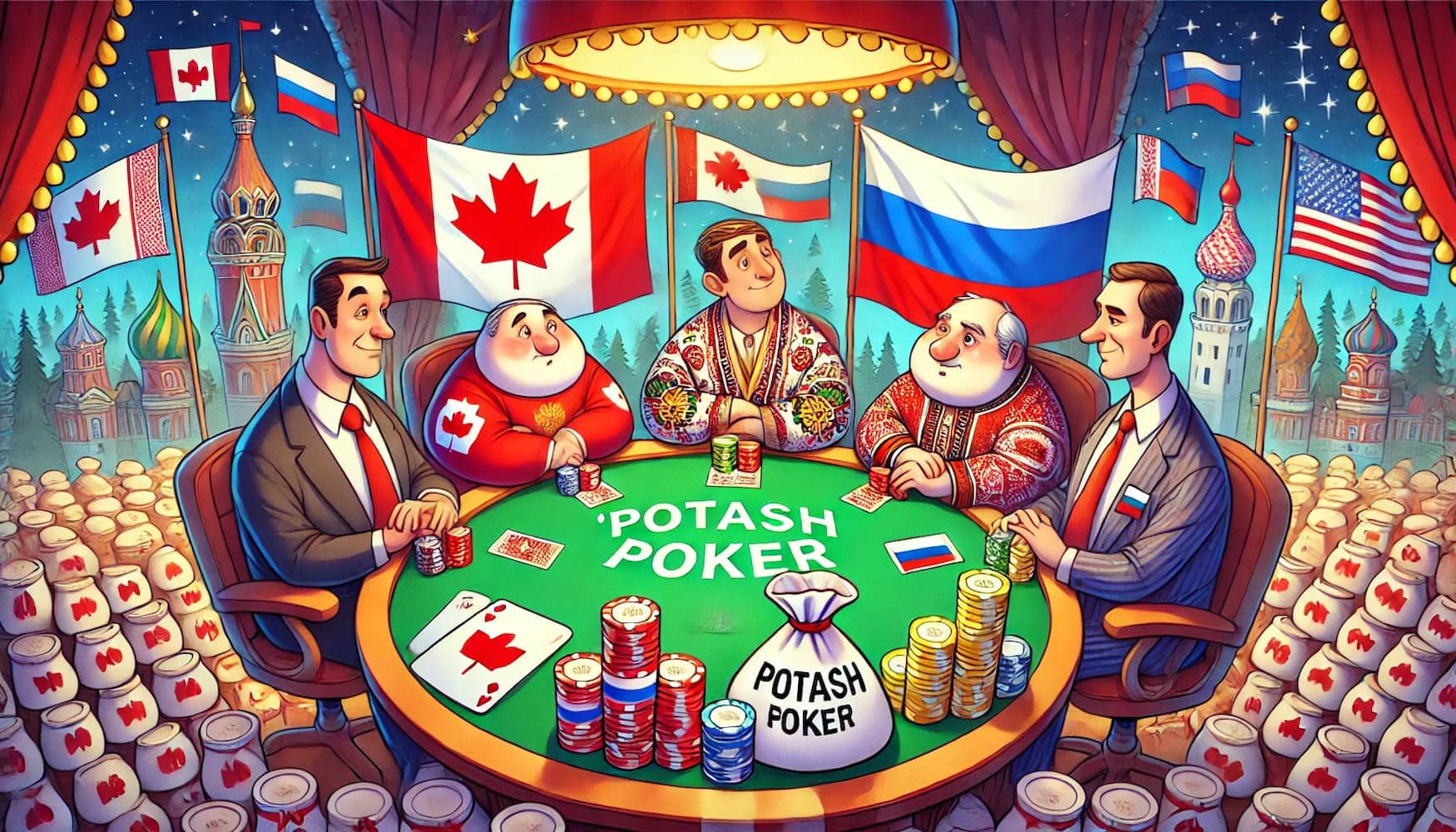 Who wins in the ‘potash poker’ game played by Belarus, Canada, Russia, and the U.S.?