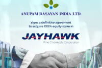 Anupam Rasayan to acquire Jayhawk Fine Chemicals in $150 million deal