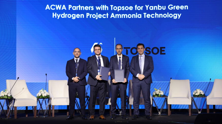 Topsoe will supply its ammonia technology for ACWA Power’s Yanbu Green Hydrogen Project in Saudi Arabia
