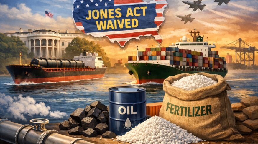 U.S. White House waives shipping rules as fertilizer supply concerns intensify