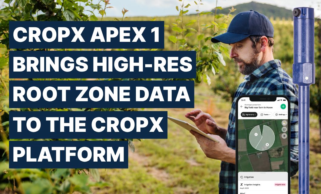 CropX launches Apex soil sensor to deepen root zone monitoring capabilities