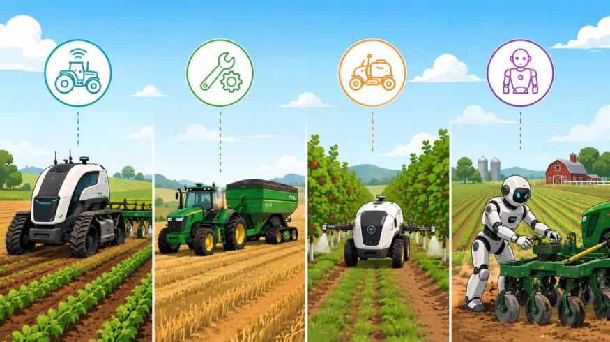 Analysts outline four competing paths toward autonomous farming