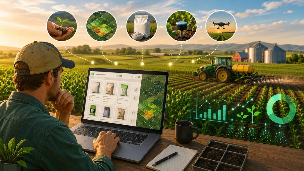 Smart farming with digital tools.
