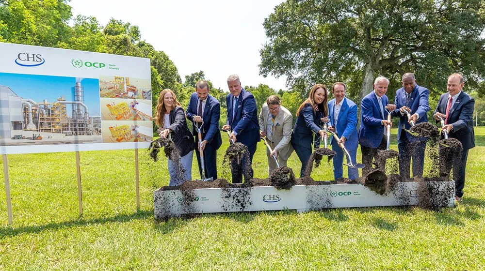 CHS and OCP plan $450 million phosphate plant in Louisiana, first new U.S. facility since 1984